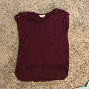 Cute maroon blouse!